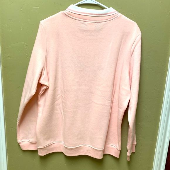 NWOT Vintage 1980's Adrian Delafield Cottagecore Pink Grandma Sweatshirt - Picture 4 of 4